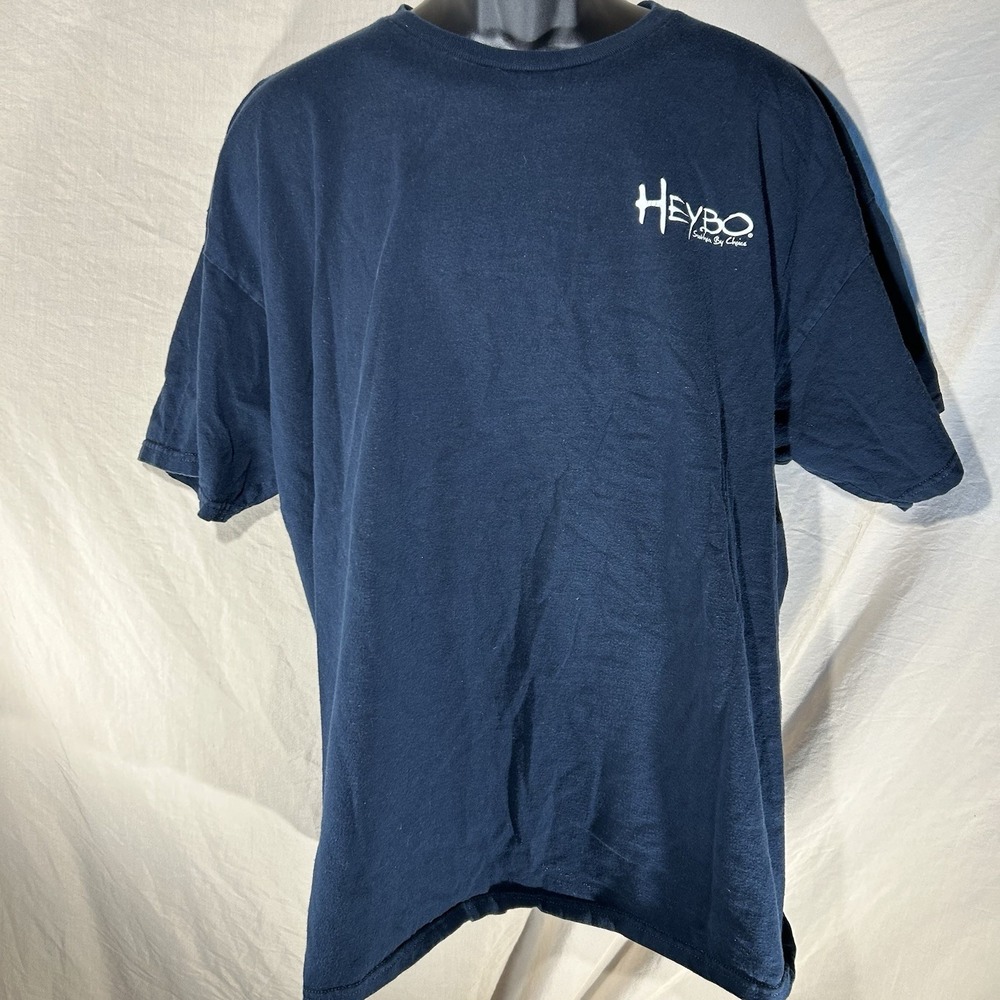 HEYBO Southern By Choice T Shirt Mens XXL Navy Patriotic Eagle American Flag